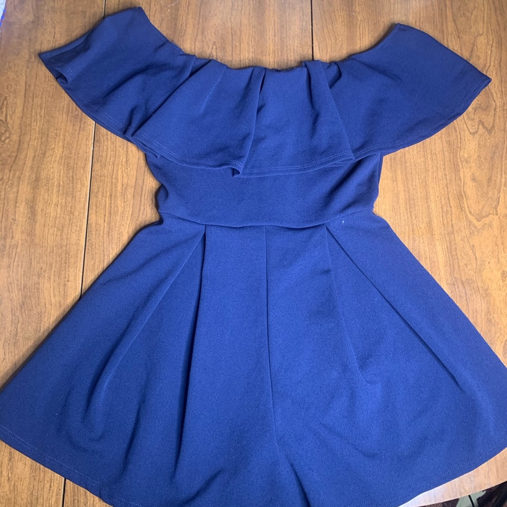 Fashion Nova Blue Romper